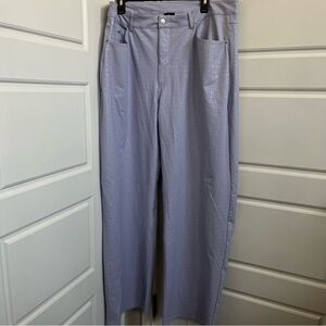 Naked Wardrobe Purple Straight Croc Faux Leather Straight Leg Pants Size 2X